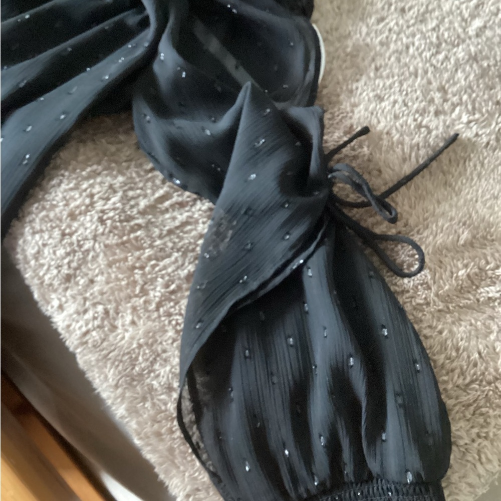 Zara Zara Off Shoulder Black Tunic Dress Small